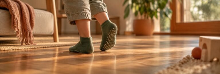 Calcetines antideslizantes: para casa y para los juegos de equilibrio